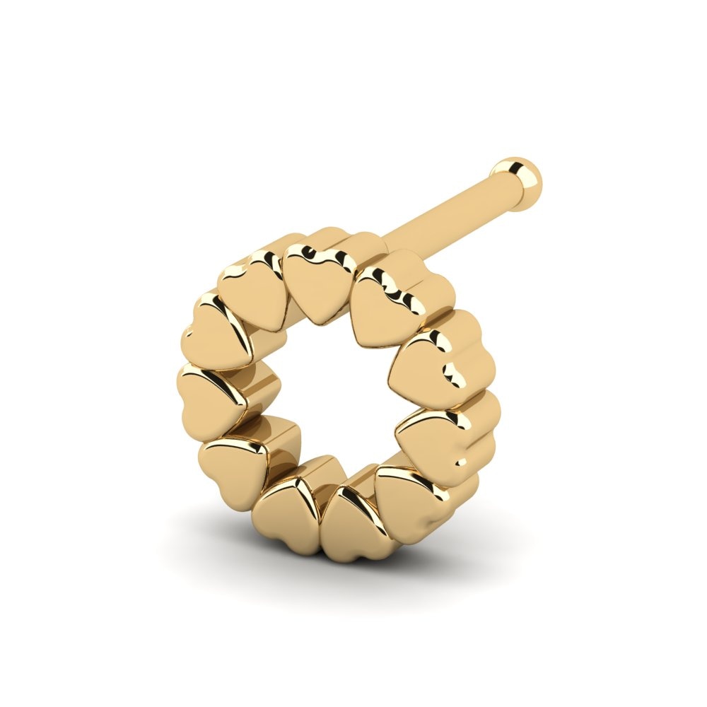 18K Geel Goud Neus Pin Idiosa