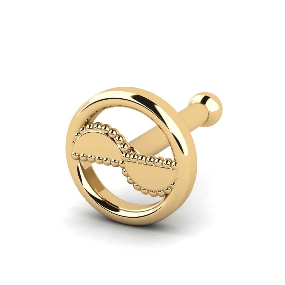 18K Geel Goud Neus Pin Imqress