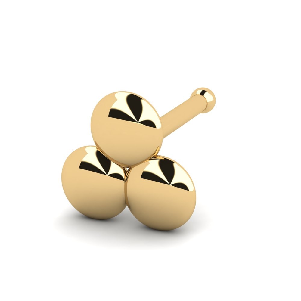 18K Geel Goud Neus Pin Ishimbob