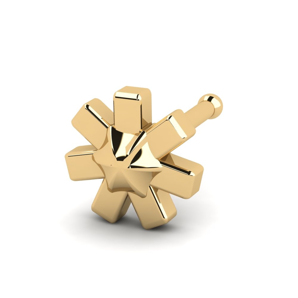 18K Geel Goud Neus Pin Istest