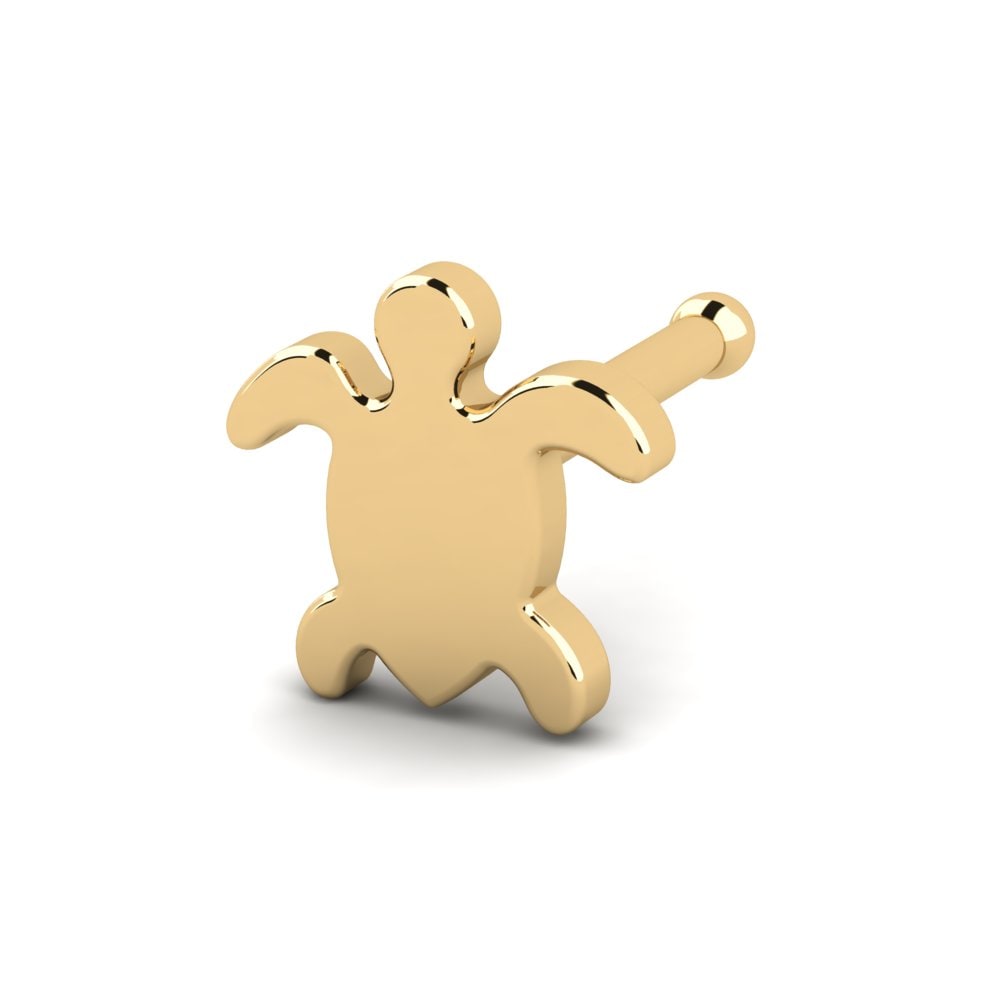 18K Geel Goud Neus Pin Ivanios