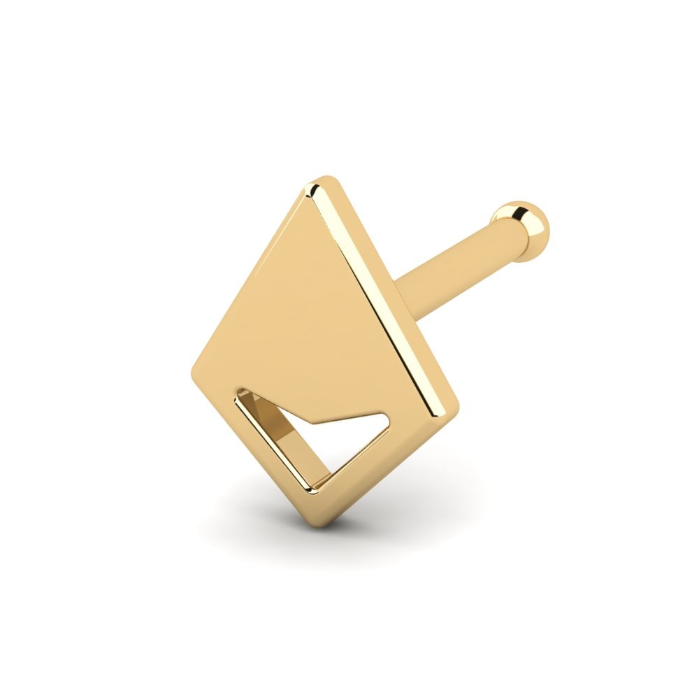 18K Geel Goud Neus Pin Kika