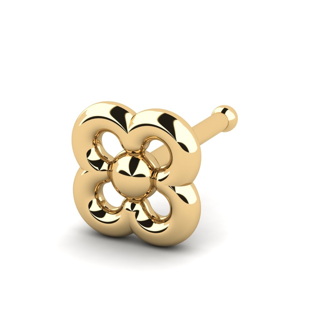 18K Geel Goud Neus Pin Lawnes