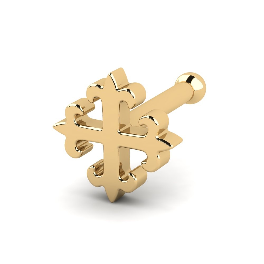 18K Geel Goud Neus Pin Lysi