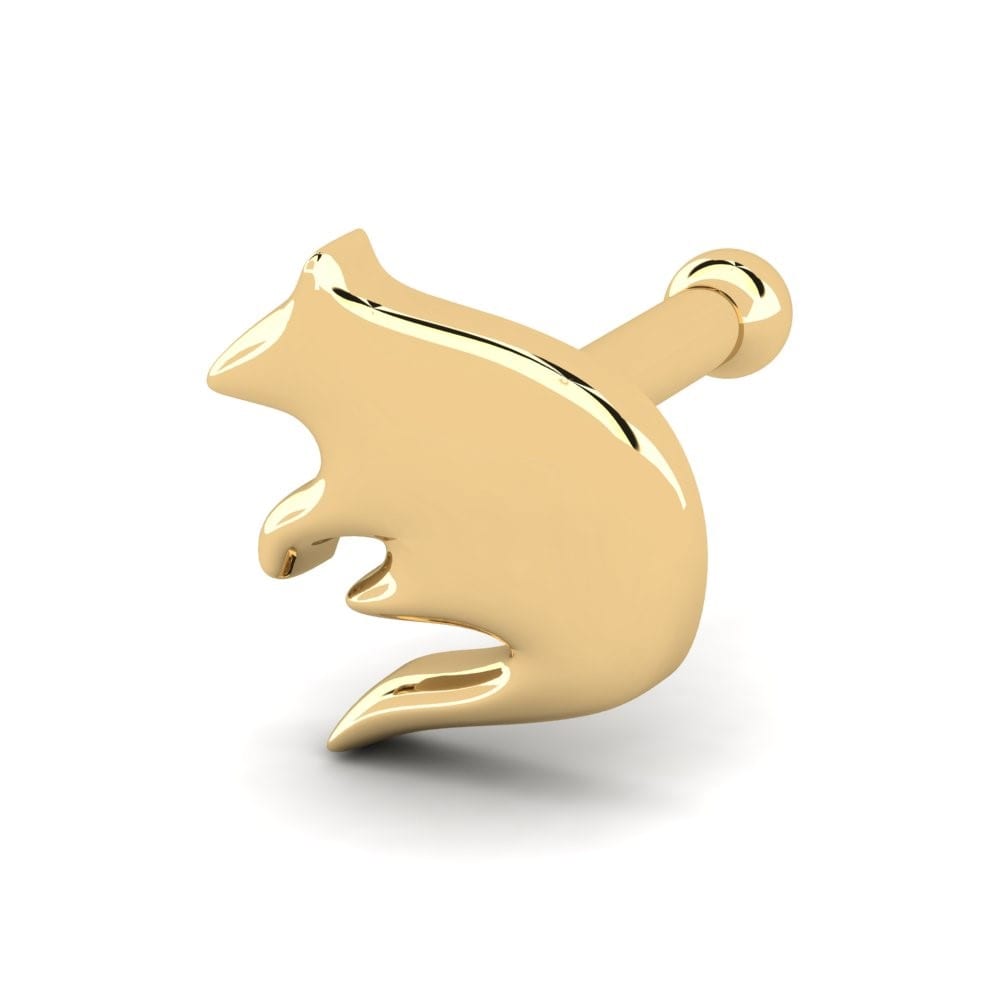 18K Geel Goud Neus Pin Micves