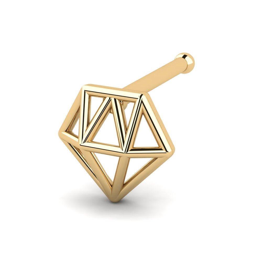 18K Geel Goud Neus Pin Momow