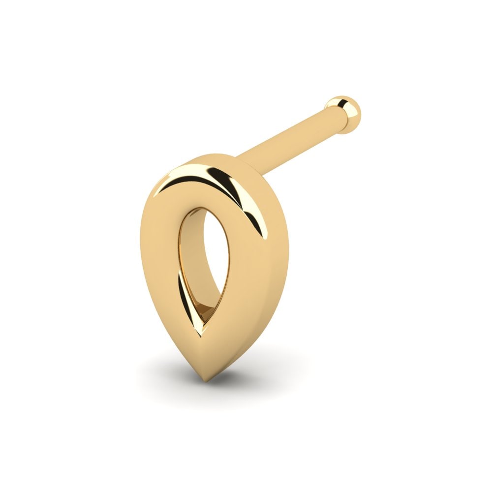18K Geel Goud Neus Pin Mpalk