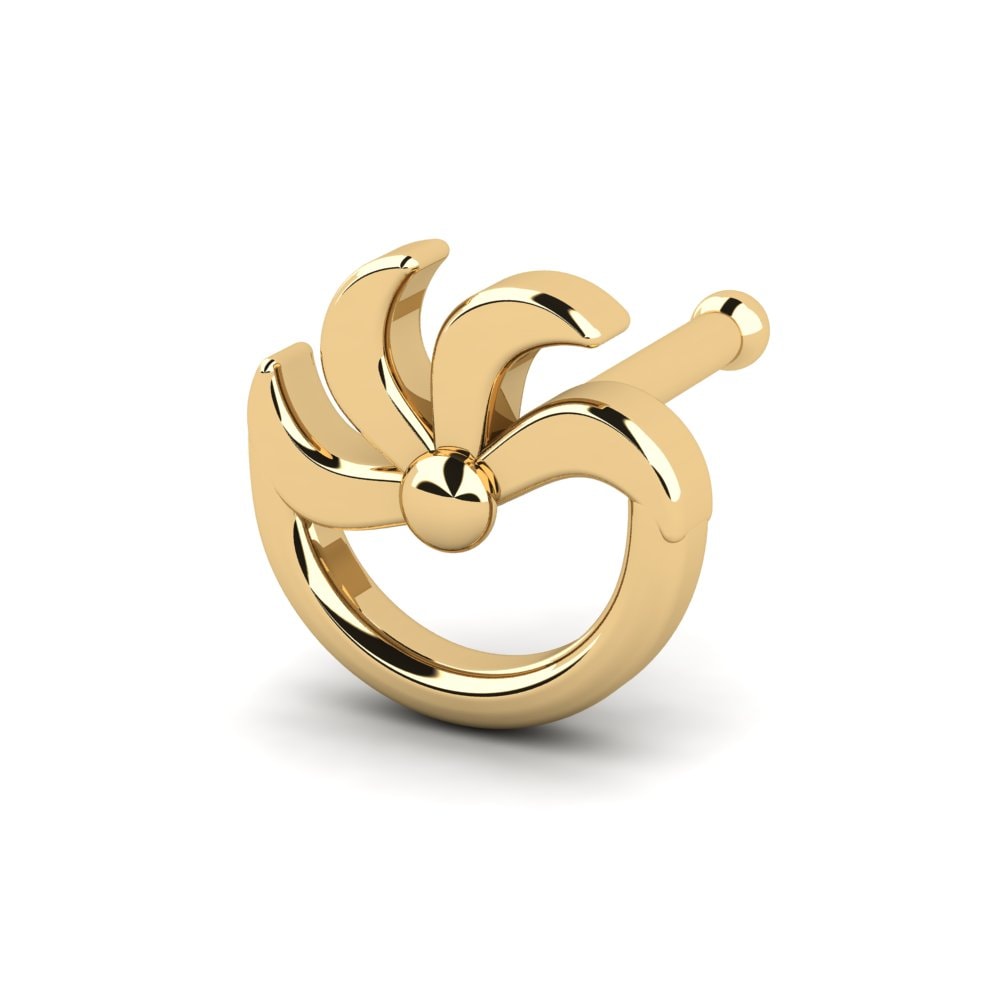 18K Geel Goud Neus Pin Nekmito