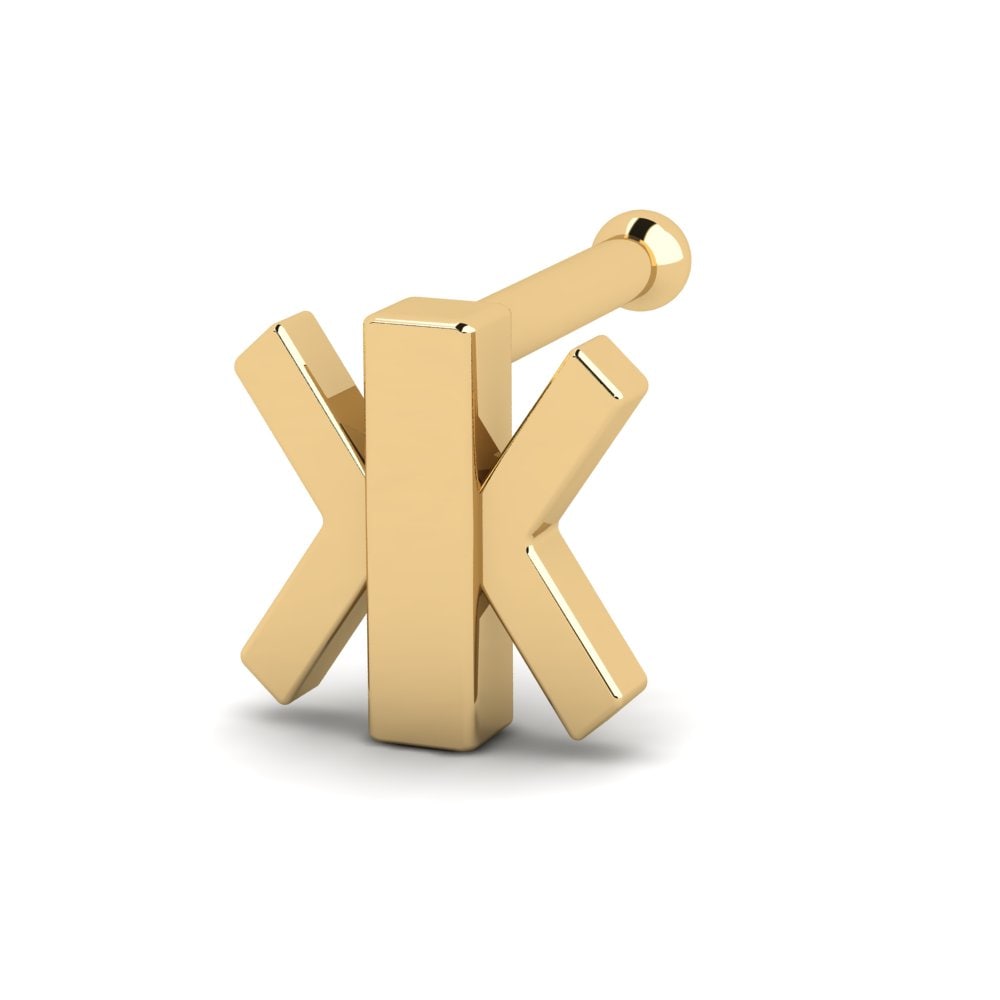 18K Geel Goud Neus Pin Oddave
