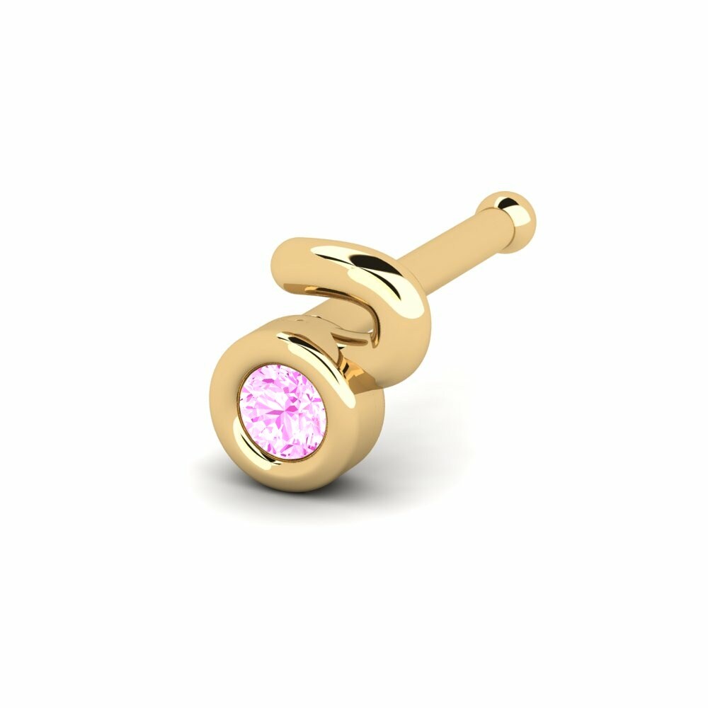 Pink Sapphire Nose Pin Agmare