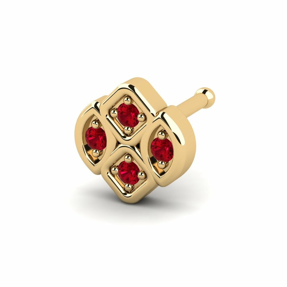 Red Zirconia Nose Pin Blisp