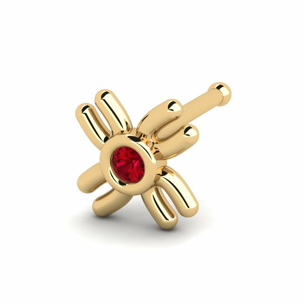 Red Zirconia Nose Pin Giasi