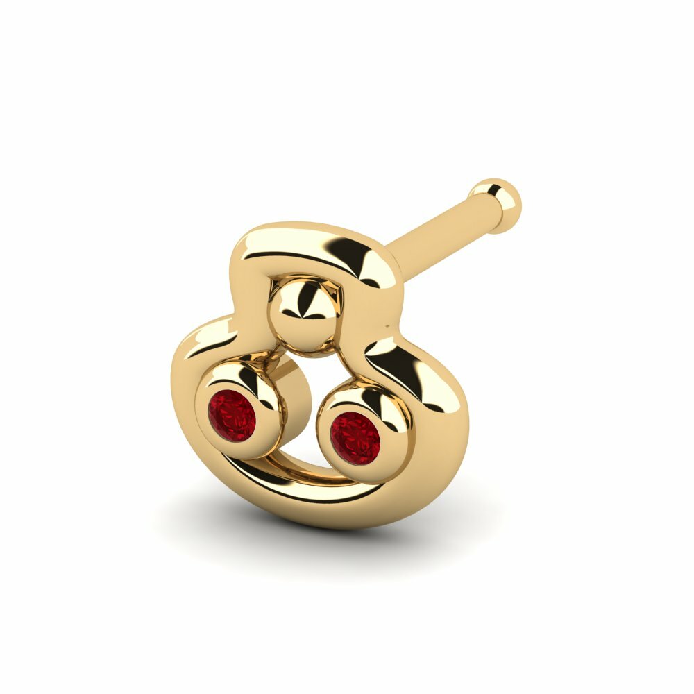 Red Zirconia Nose Pin Princ