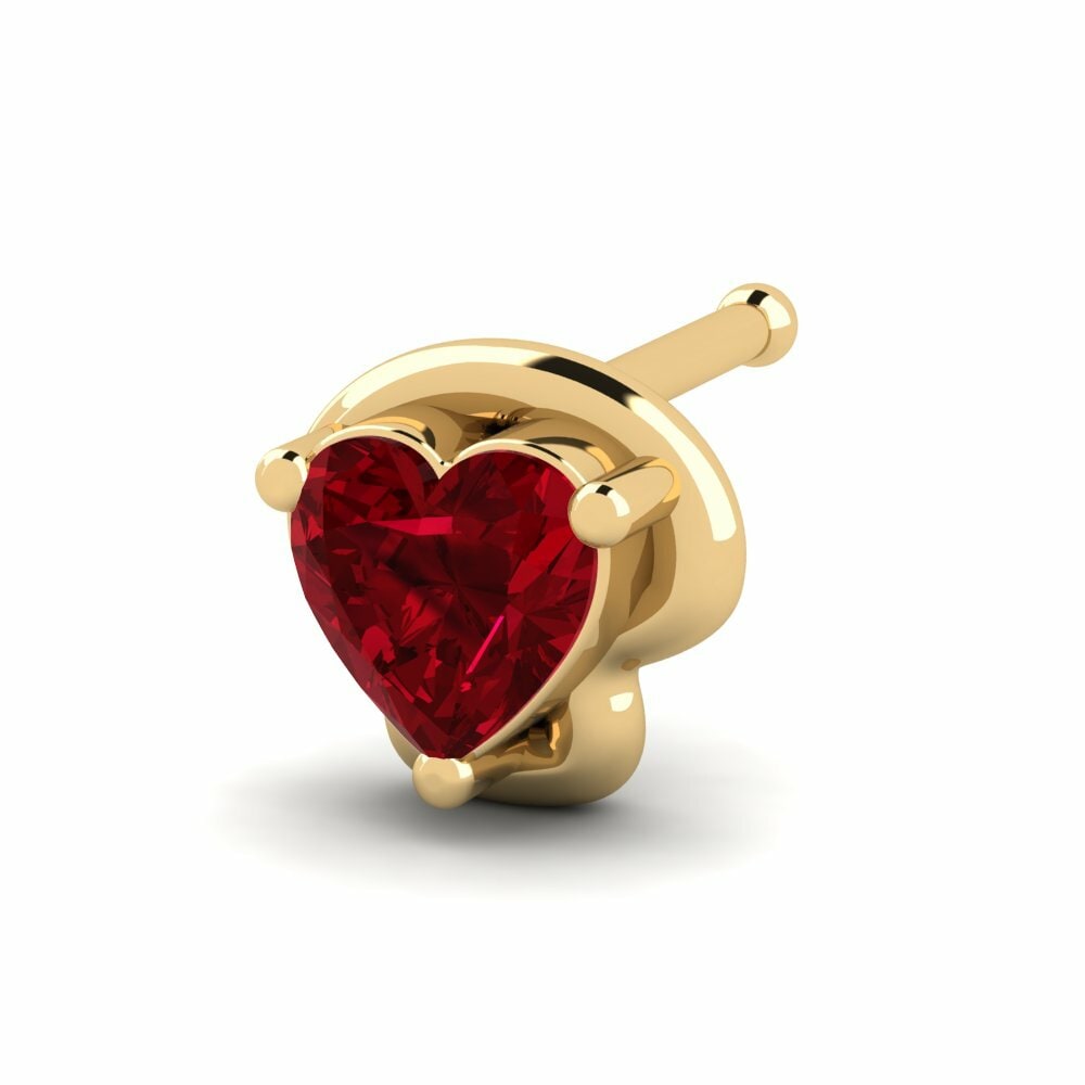 Red Zirconia Nose Pin Princer