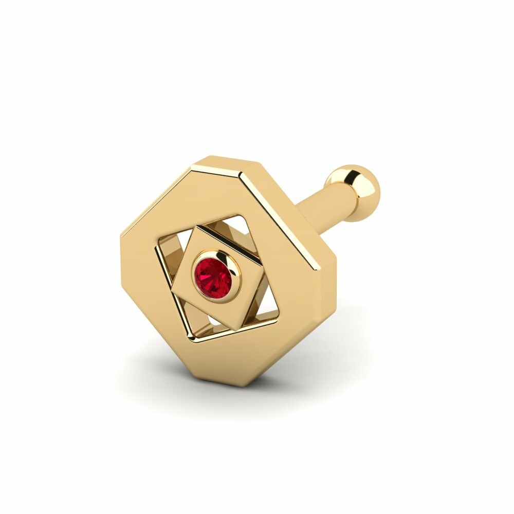 Red Zirconia Nose Pin Procreorate