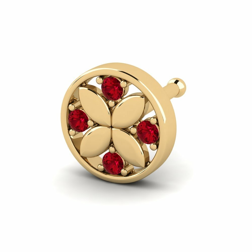 Red Zirconia Nose Pin Purgro