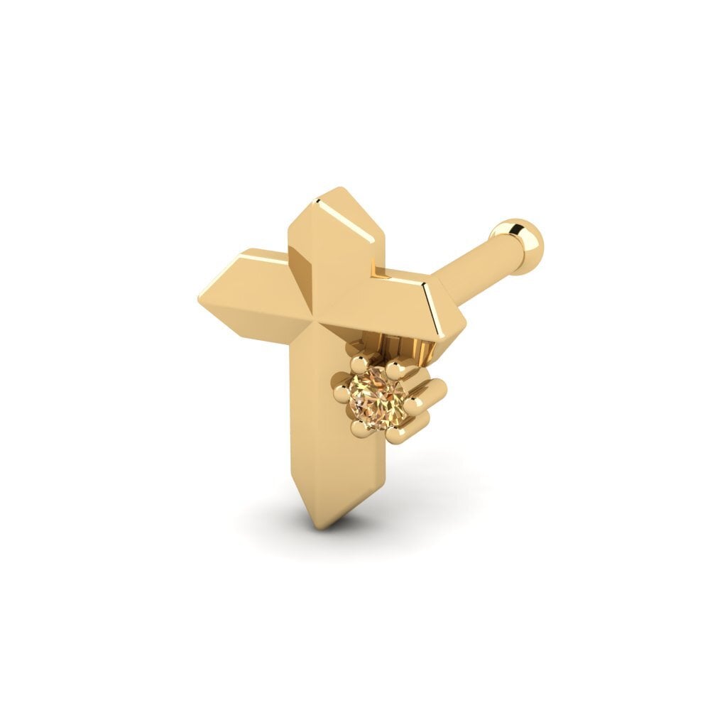 Diamant Brun Piercing Nez Quthles