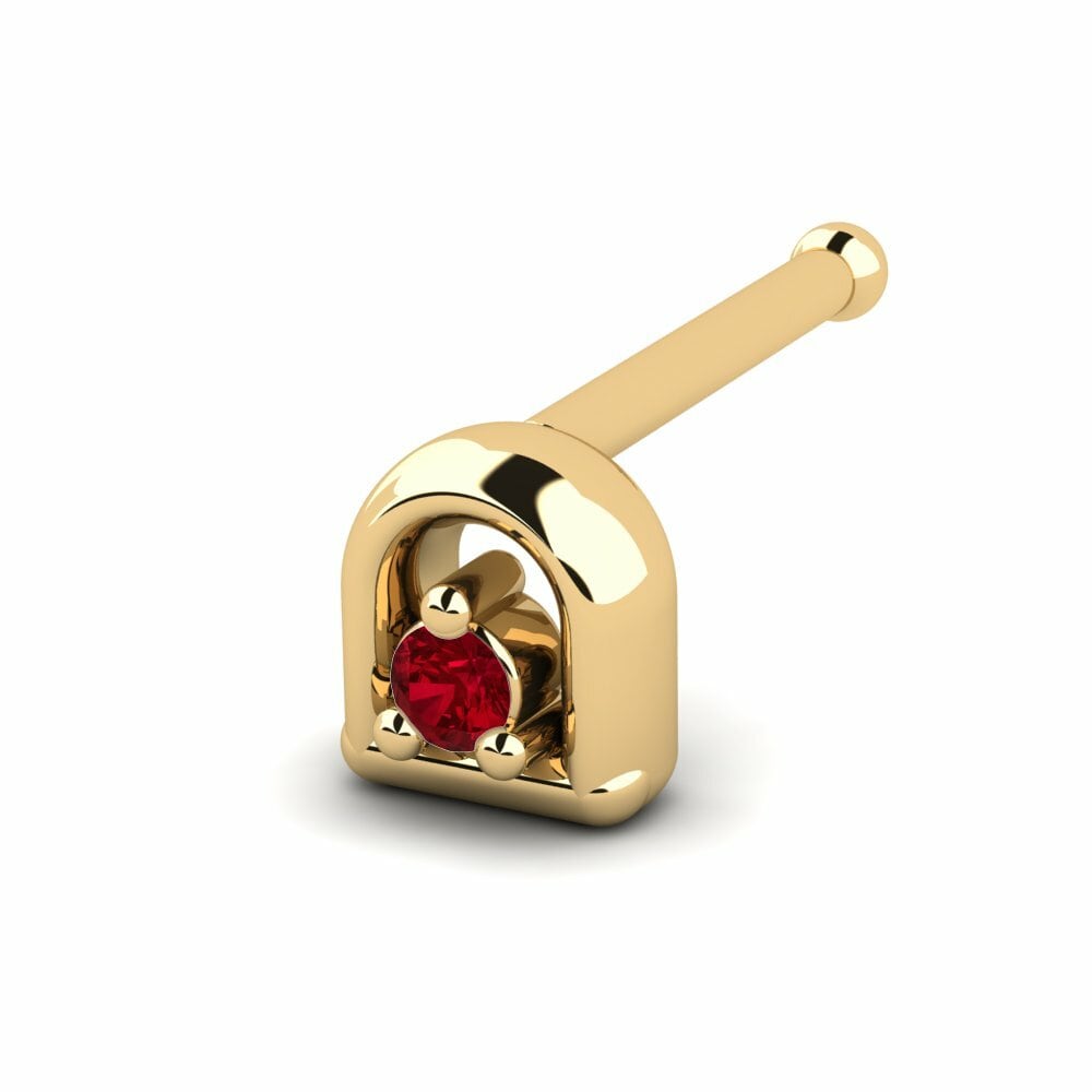 Red Zirconia Nose Pin Readlo