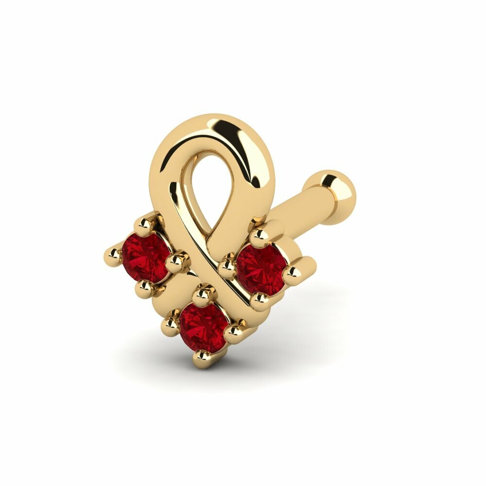 Red Zirconia Nose Pin Rerps
