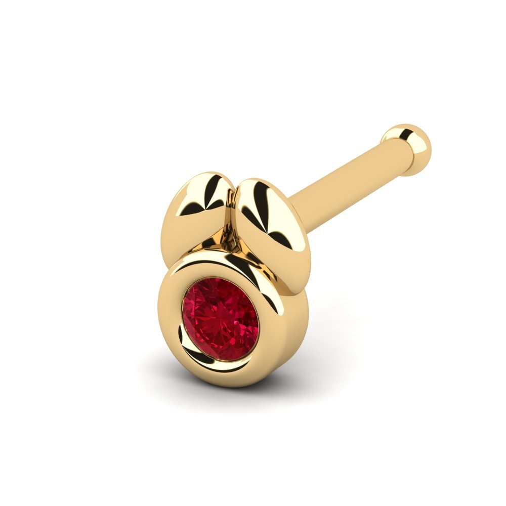 Zircone Rouge Piercing Nez Urumi