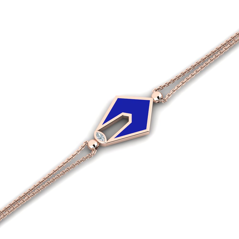 14ct Rose Gold Women's Bracelet Baresione