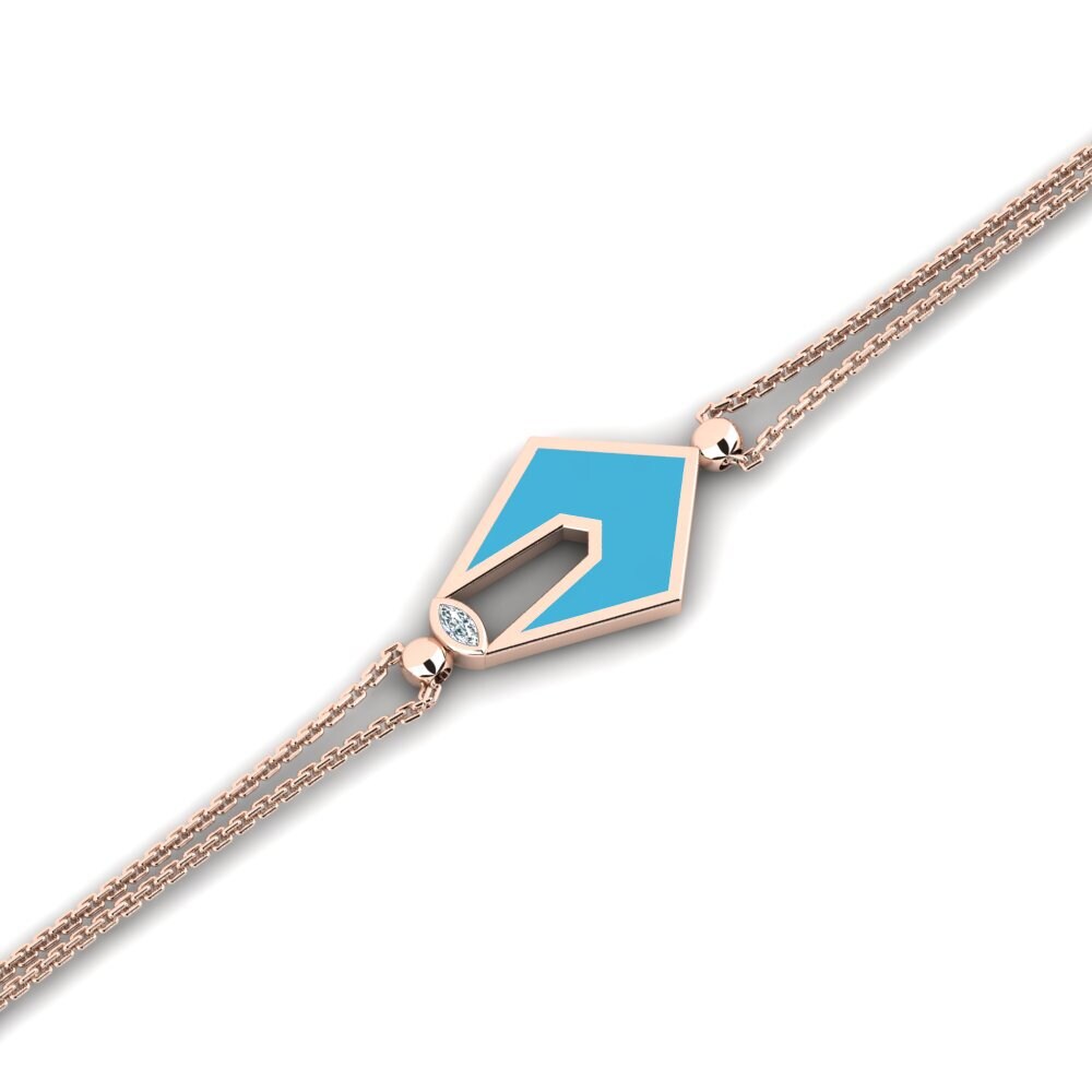 14ct Rose Gold Women's Bracelet Baresione