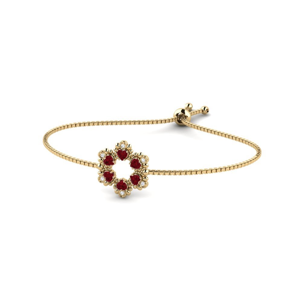 Heart Ruby Women's Bracelet Nicosia