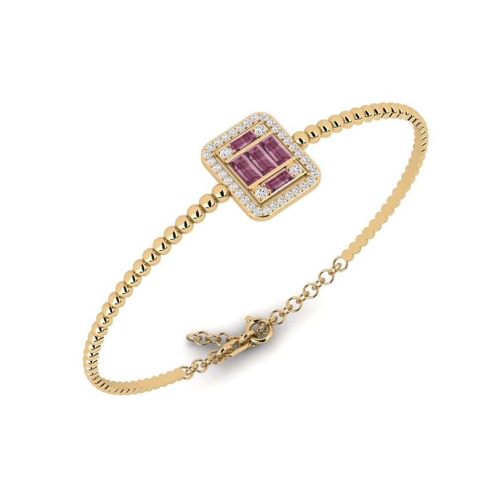 Rhodolite Garnet Women's Bangle Omer