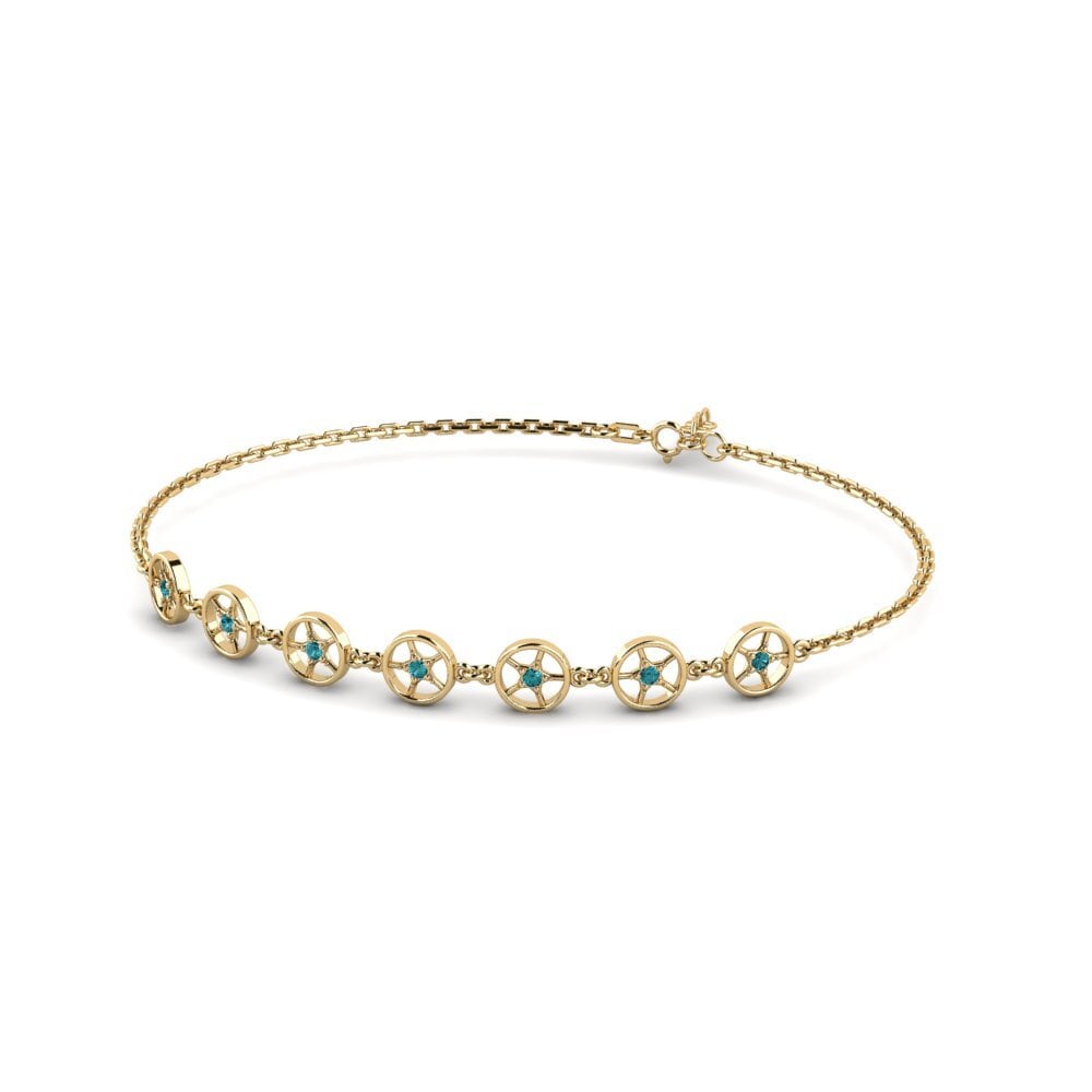Diamant Bleu Bracelet pour femme Ordn