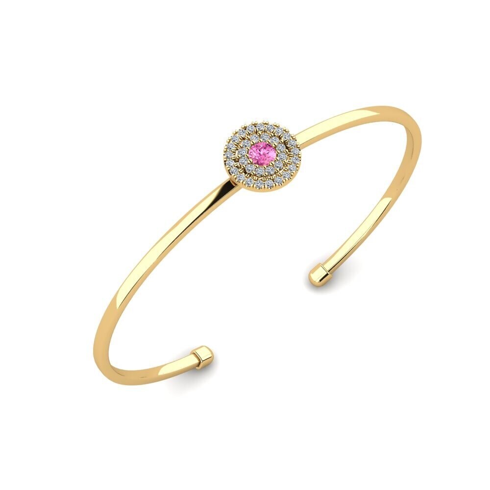 Pink Topaz Women's Bracelet Outgas