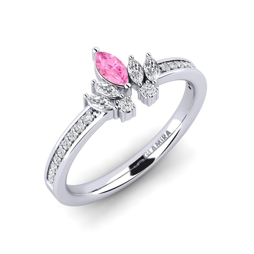 Pink Sapphire Engagement Ring Lesoni