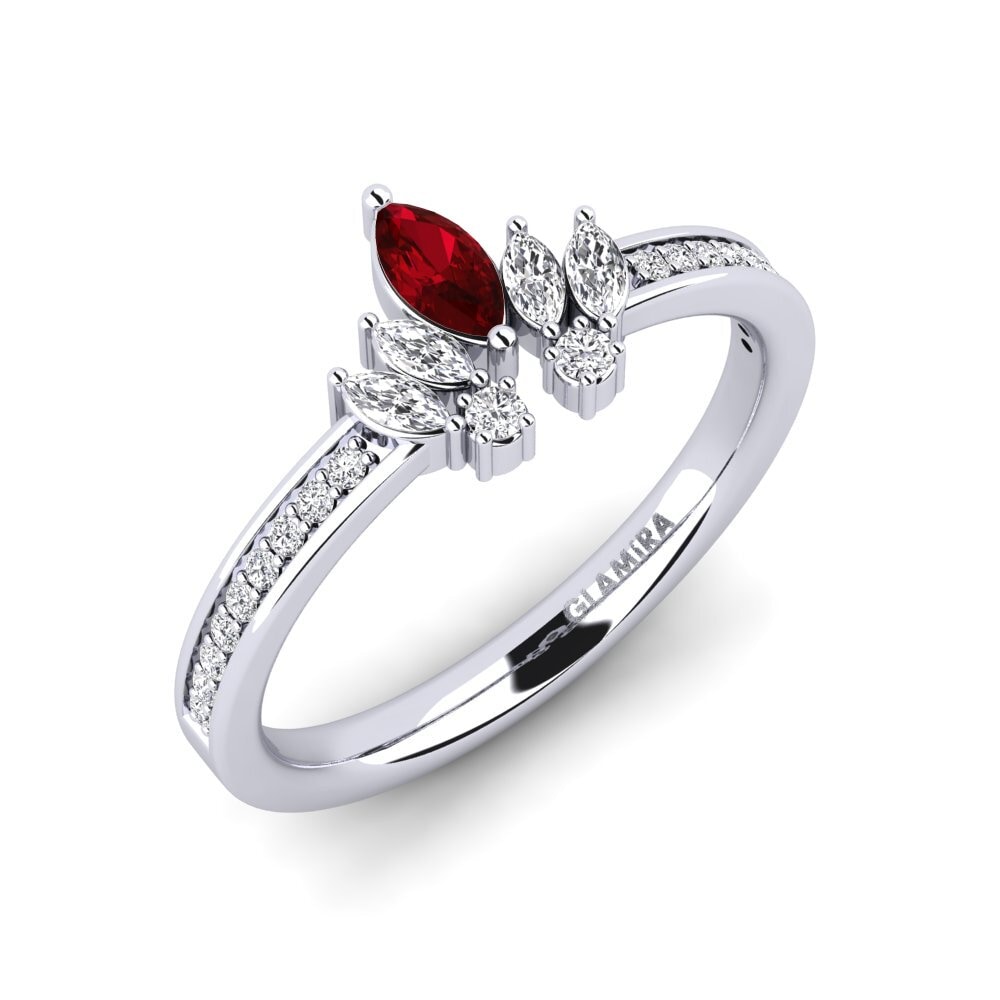 Circonita Roja Anillo de compromiso Lesoni