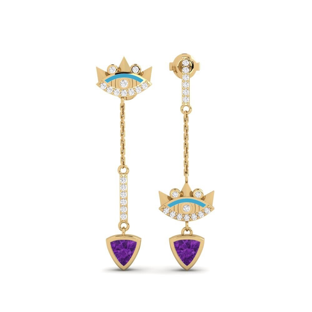 Amethyst Women's Earring Agba