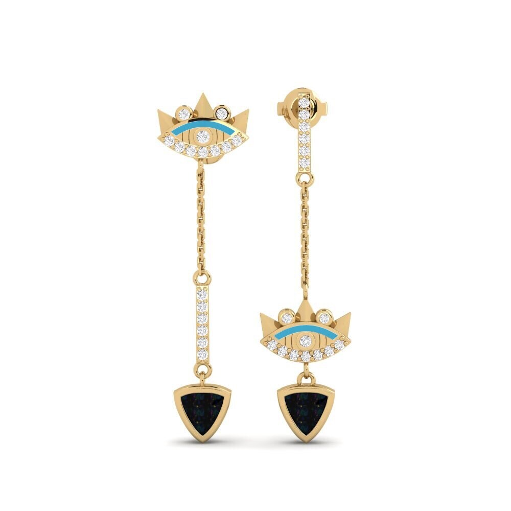 Black Opal Women's Earring Agba