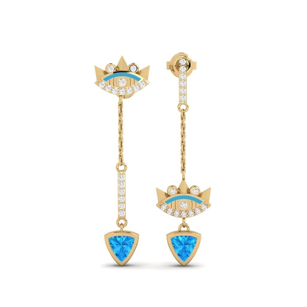 Blue Topaz Women's Earring Agba