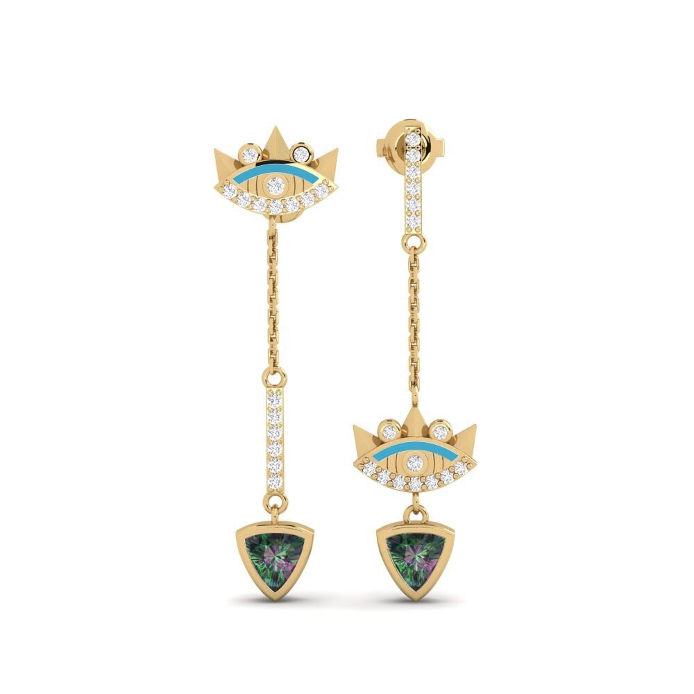 Mystic Topaz Women's Earring Agba