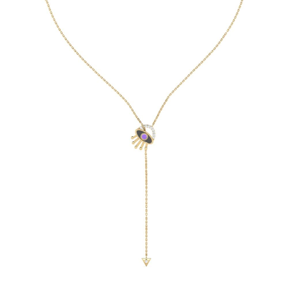 Amethyst Women's Necklace Cunda