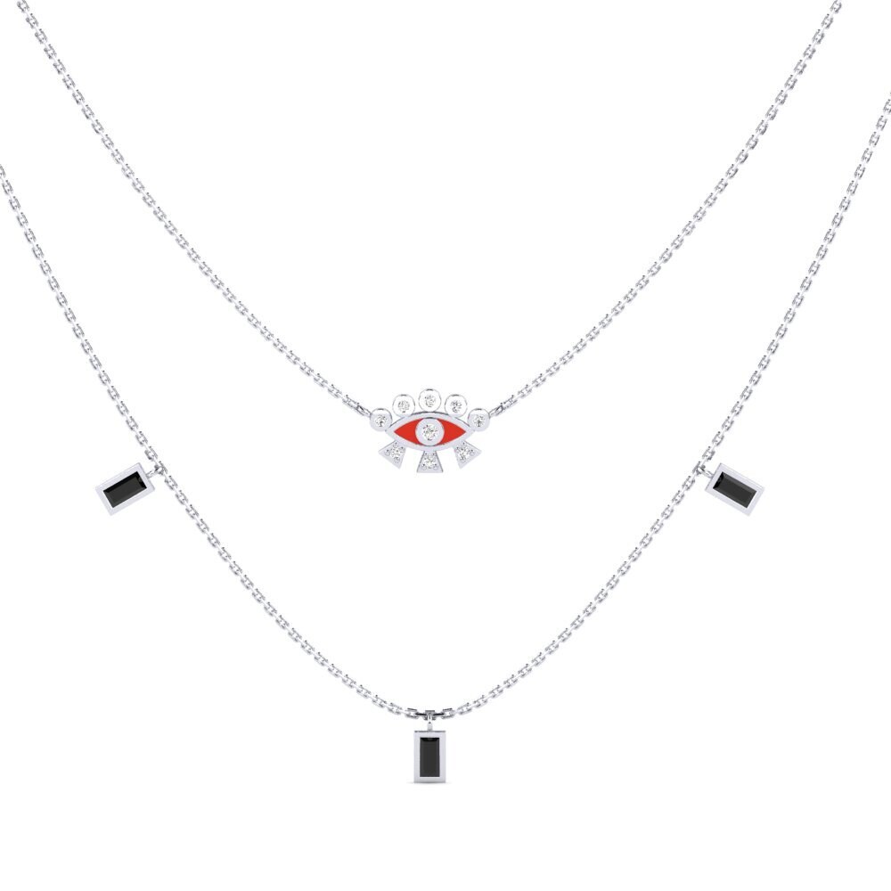 Ónix Negro Collar de Mujer Gagae