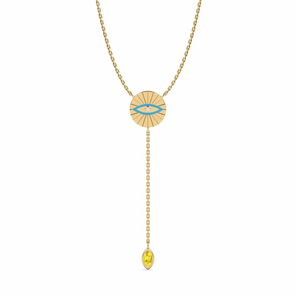 Yellow Sapphire Women's Necklace Kumurika