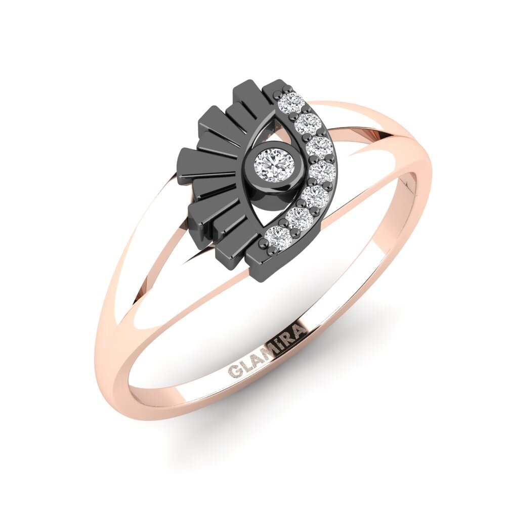 9ct Rose Gold Diamond Ring Leihoa