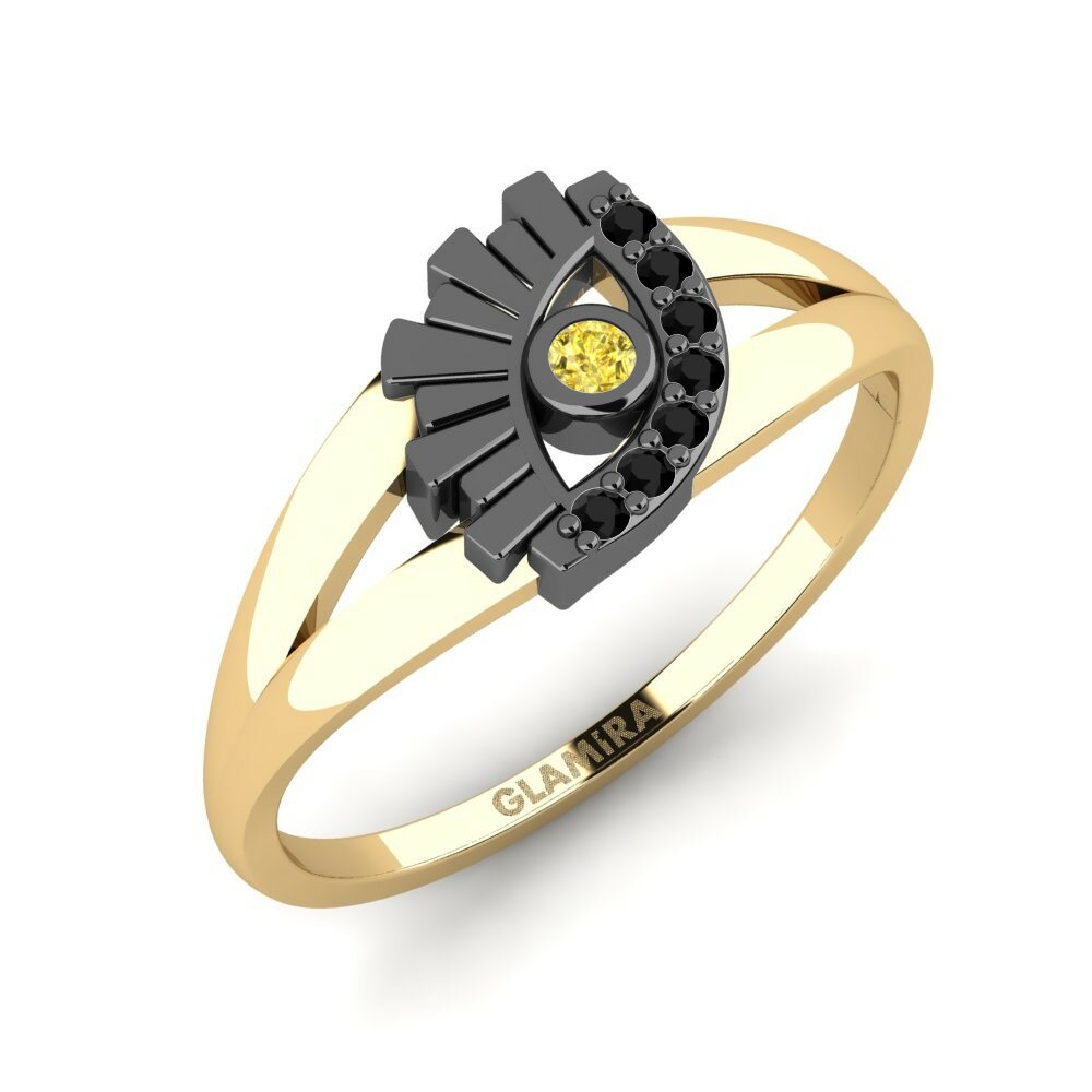 Zafiro amarillo Anillo Leihoa