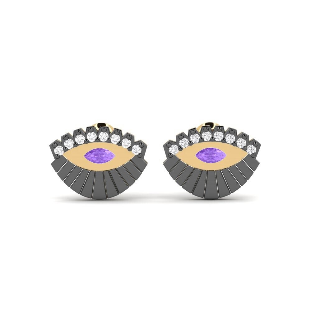 Amethyst Women's Earring Mislio