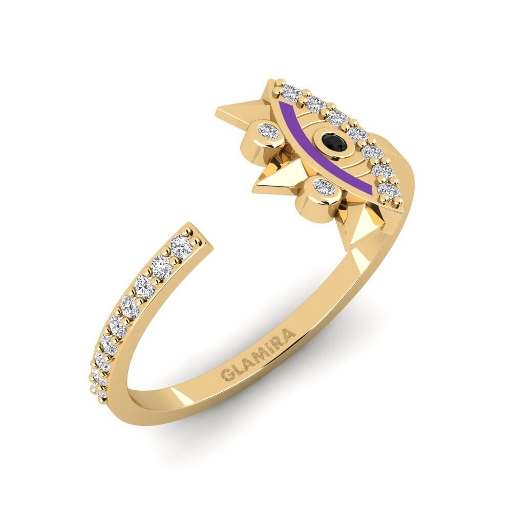 Schwarzer Saphir Ring Talita