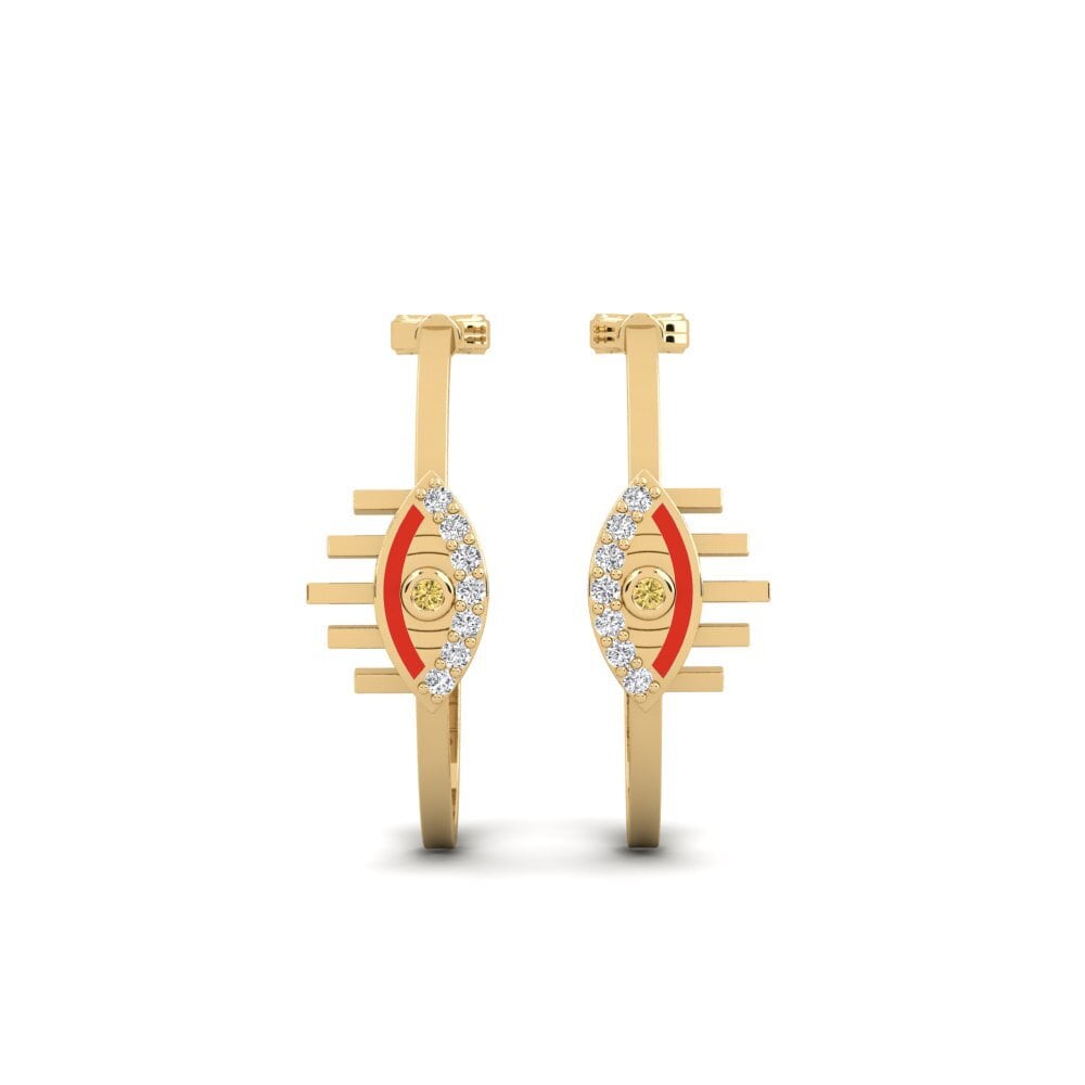 Yellow Diamond Women's Earring Tarka