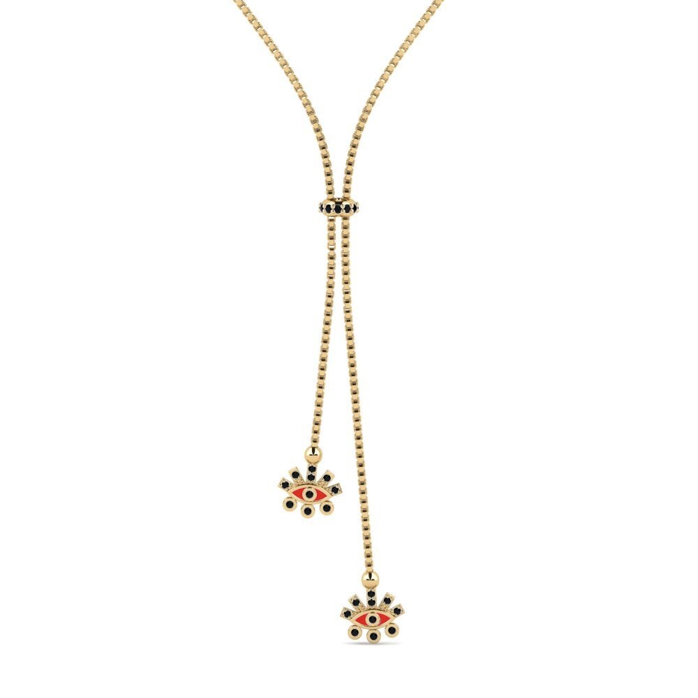 Black Sapphire Women's Necklace Teikhos