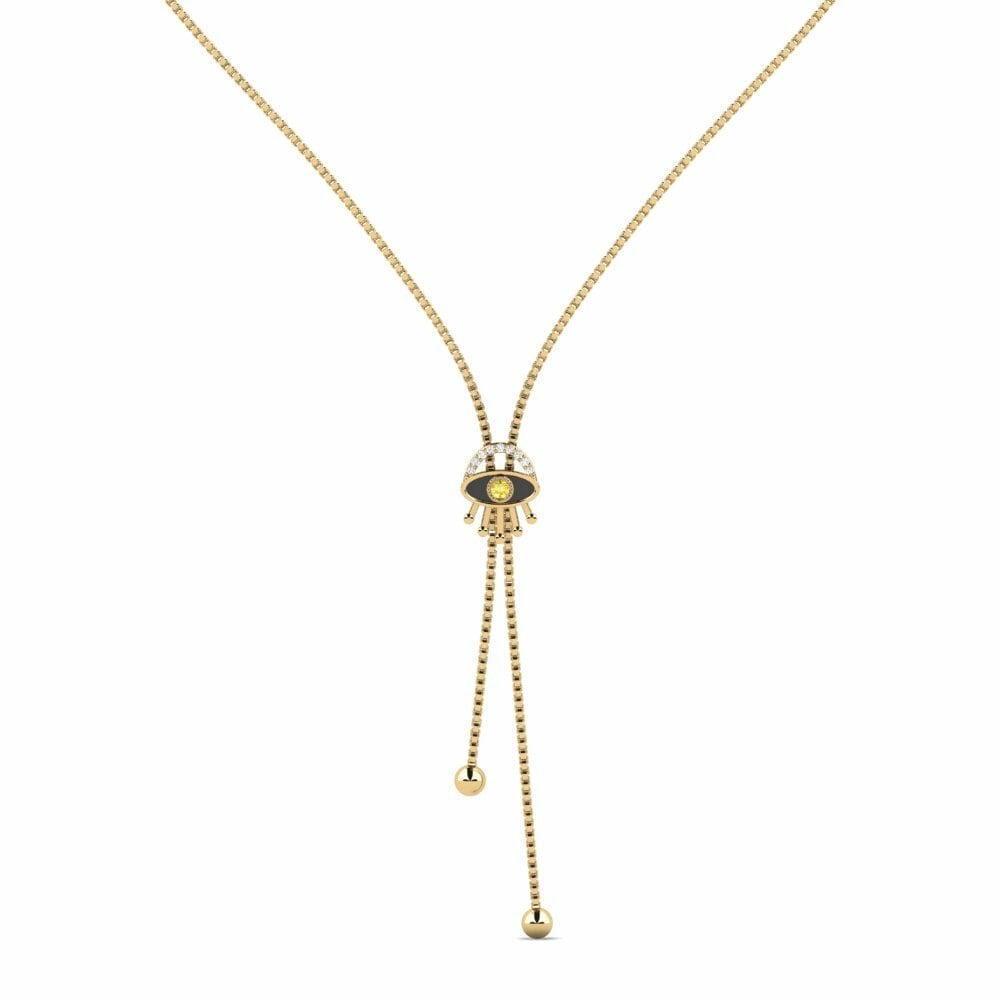 Zafiro amarillo Collar de Mujer Timone