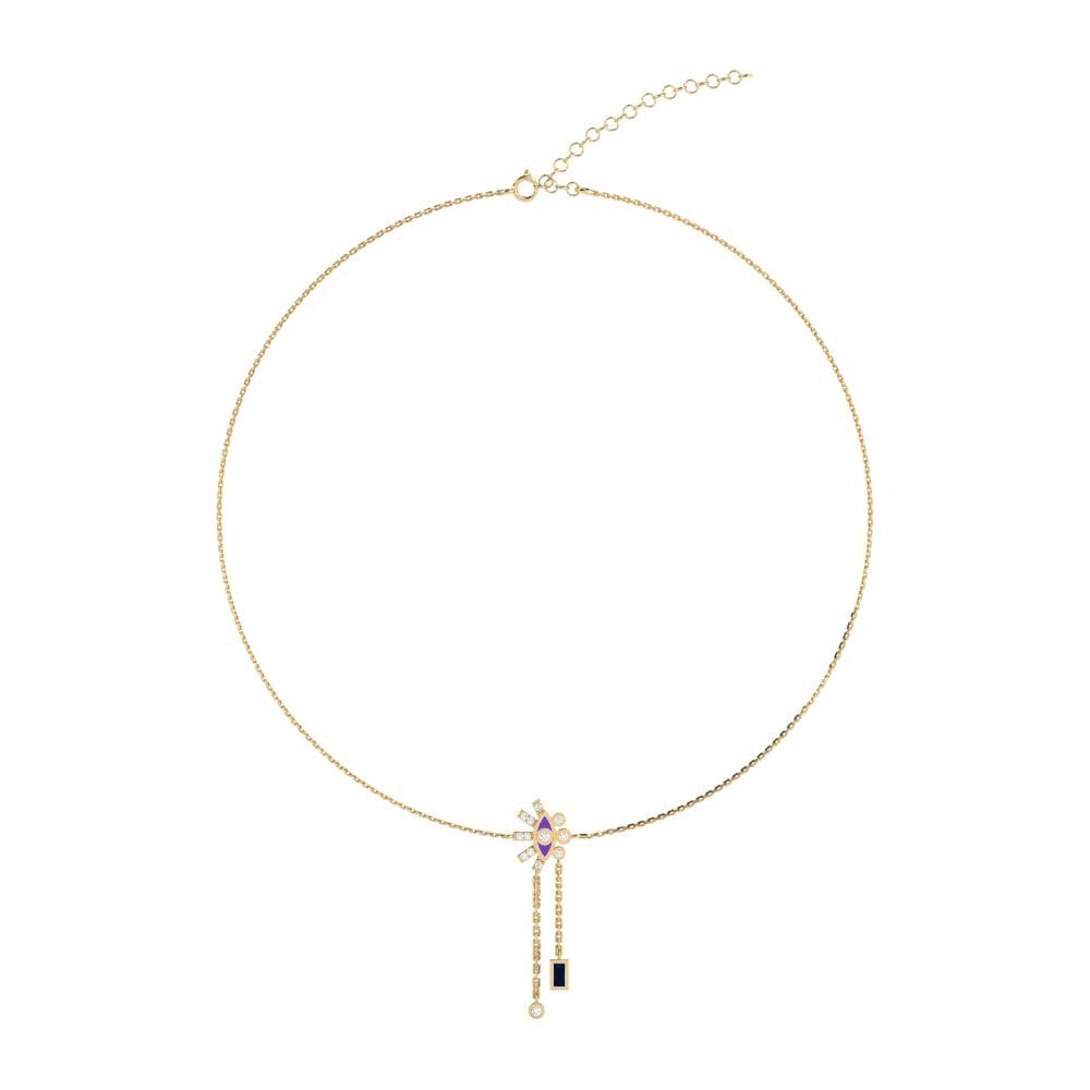 Sapphire Women's Choker Necklace Tiosos