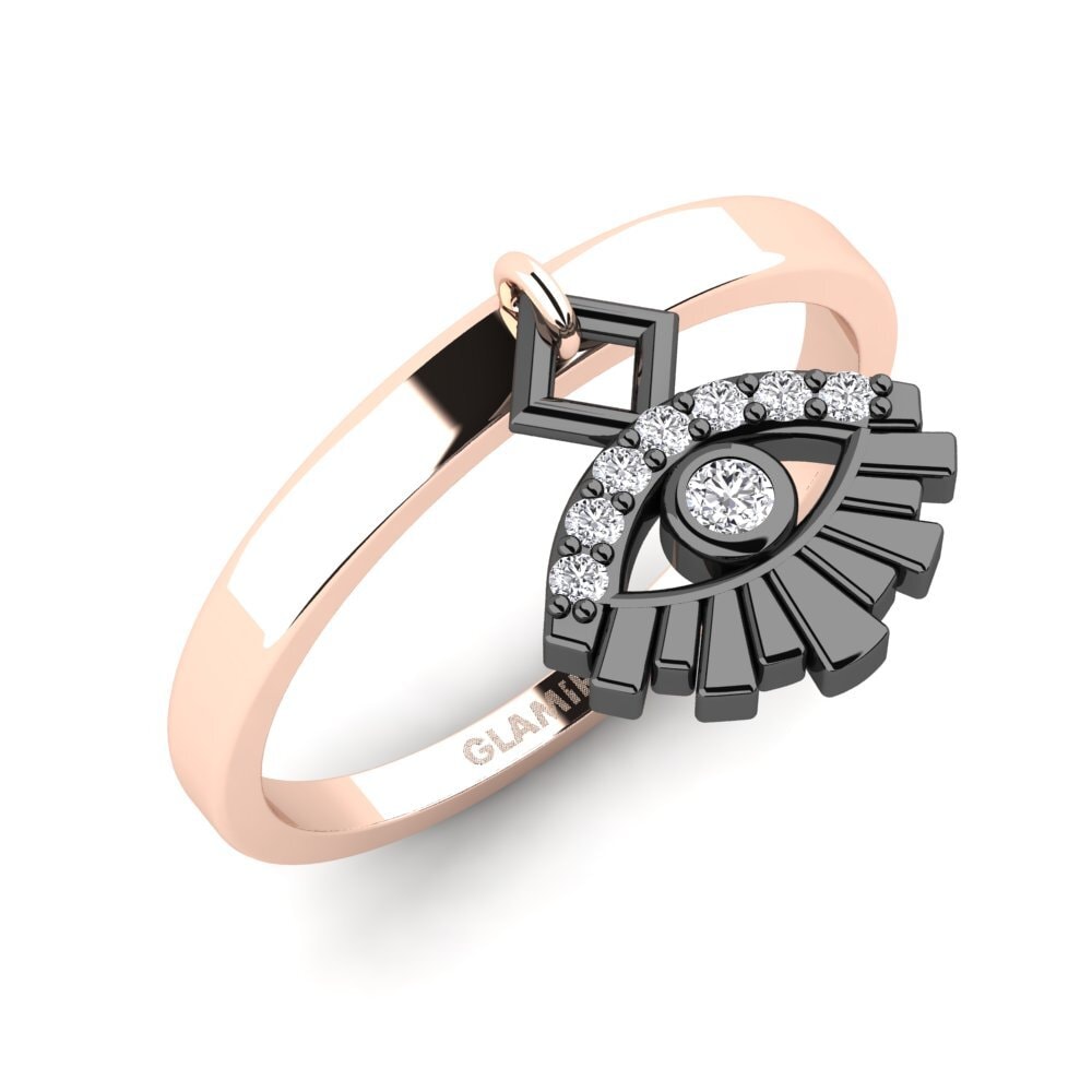 9ct Rose Gold Diamond Ring Trepavica