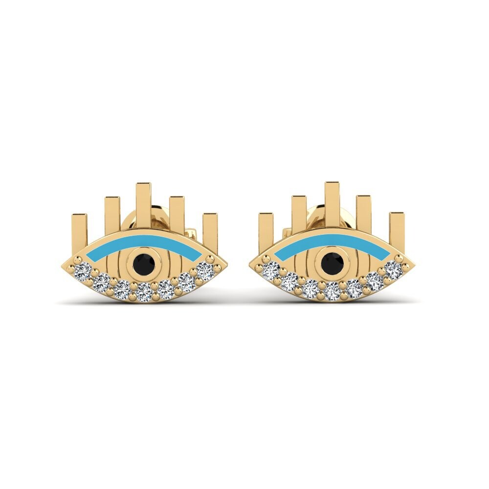 Black Onyx Women's Earring Warnasa - A