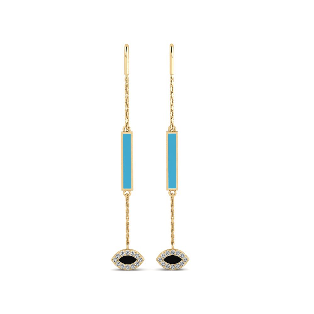 Black Onyx Women's Earring Warnasa - B